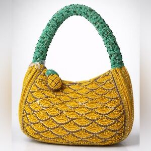 Pineapple Beaded Handbag